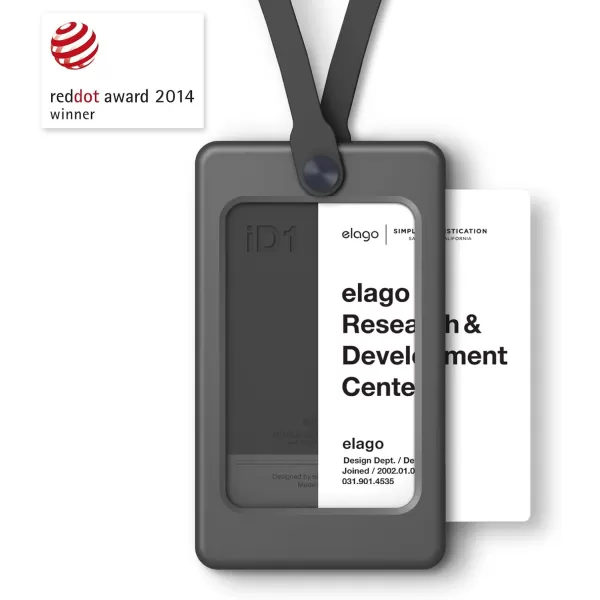 elago iD1 USB ID Card Holder reddot Design Award Winner 2014  Dark Grey USB Flash Drive Not IncludedDark Grey