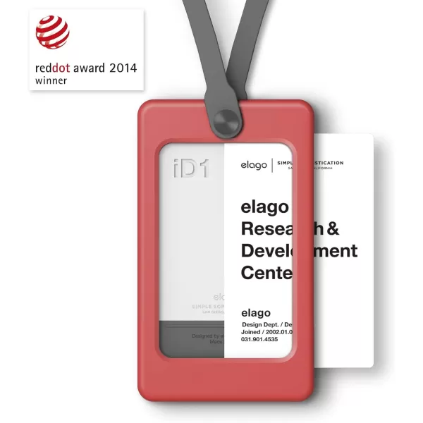 elago iD1 USB ID Card Holder reddot Design Award Winner 2014  Dark Grey USB Flash Drive Not IncludedItalian Rose