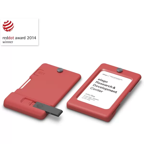 elago iD1 USB ID Card Holder reddot Design Award Winner 2014  Dark Grey USB Flash Drive Not IncludedItalian Rose