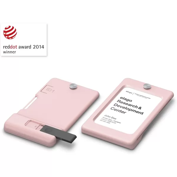 elago iD1 USB ID Card Holder reddot Design Award Winner 2014  Dark Grey USB Flash Drive Not IncludedLovely Pink