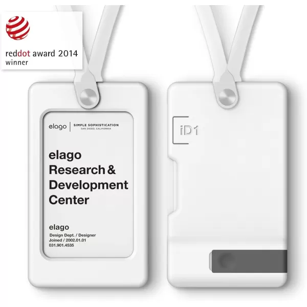 elago iD1 USB ID Card Holder reddot Design Award Winner 2014  Dark Grey USB Flash Drive Not IncludedWhite