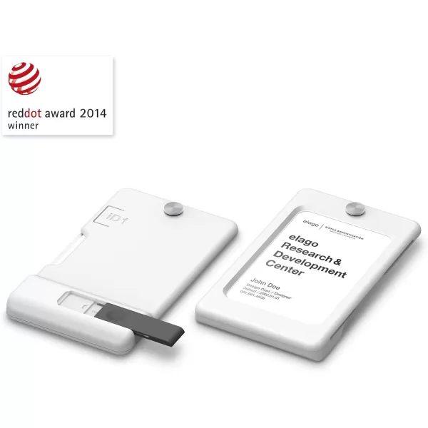 elago iD1 USB ID Card Holder reddot Design Award Winner 2014  Dark Grey USB Flash Drive Not IncludedWhite