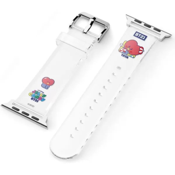 elago BT21 Band Compatible with Apple Watch Band 38mm 40mm 41mm 42mm 44mm 45mm 49mm compatible with iWatch Series Ultra2UltraSE9876SE54321 Soft Protective Strap Official MerchandiseTATA