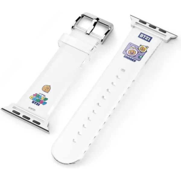 elago BT21 Band Compatible with Apple Watch Band 38mm 40mm 41mm 42mm 44mm 45mm 49mm compatible with iWatch Series Ultra2UltraSE9876SE54321 Soft Protective Strap Official MerchandiseSHOOKY