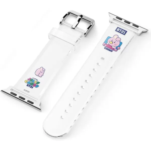 elago BT21 Band Compatible with Apple Watch Band 38mm 40mm 41mm 42mm 44mm 45mm 49mm compatible with iWatch Series Ultra2UltraSE9876SE54321 Soft Protective Strap Official MerchandiseCOOKY