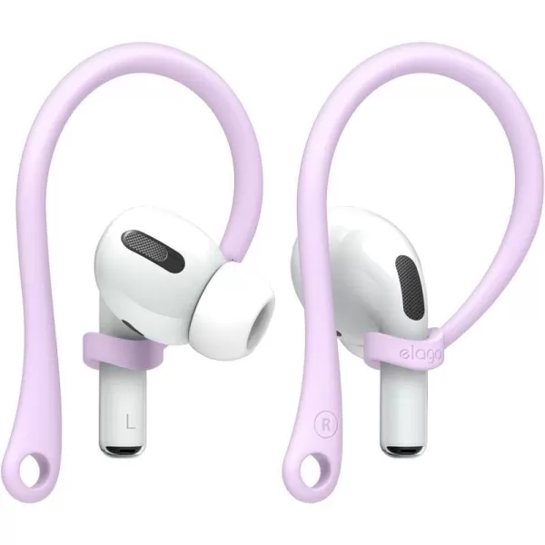 elago Ear Hooks Designed for AirPods Pro 2nd gen AirPods Pro Designed for AirPods 3  2  1 Earbuds Accessories AntiSlip Ergonomic Design Comfortable Fit Lovely Pink US Patent RegisteredLavender