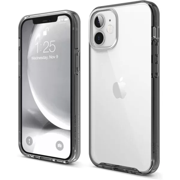 elago Hybrid Clear Case Compatible with iPhone 15 Case 61 Military Grade Drop Protection PC  TPU Hybrid Technology Reduced Yellowing Crystal Clear Full Body Protection TransparentBlack