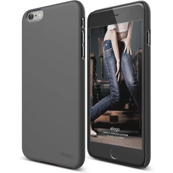 elago Slimfit2 Case for The iPhone 66S Plus 55inch  HD Professional Screen Film Included  Full Retail Packaging Soft Feel Jean IndigoSoft feel Dark Grey