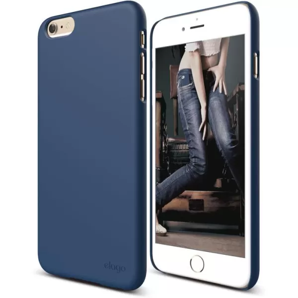 elago Slimfit2 Case for The iPhone 66S Plus 55inch  HD Professional Screen Film Included  Full Retail Packaging Soft Feel Jean IndigoSoft feel Jean Indigo