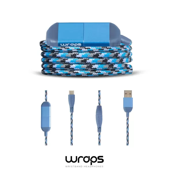 WRAPS WCCMV17 Wristband Charge Cable USB to USB C 1 Meter MarineWRAPS WCCMV17 Wristband Charge Cable USB to USB C 1 Meter Marine