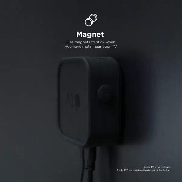 elago Apple TV Mount  3 Mount Options Magnet Hang Screw Compatible with Apple TV 4K 2021  HD and All Models Prevents overheatingelago Apple TV Mount  3 Mount Options Magnet Hang Screw Compatible with Apple TV 4K 2021  HD and All Models Prevents overheating