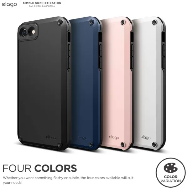 elago Armor Case Designed for iPhone SE 2020  iPhone 8  iPhone 7  Military Drop Test Certified Jean Indigo