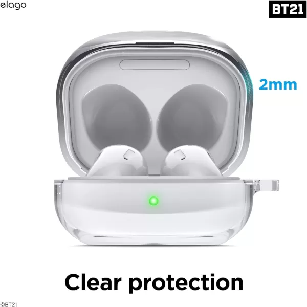 elago BT21 Case Compatible with Samsung Galaxy Buds 2 Pro Case 2022  Galaxy Buds 2 Case 2021  Galaxy Buds Pro Case 2021  Galaxy Buds Live Case 2020 Official Merchandise CHIMMYKOYA