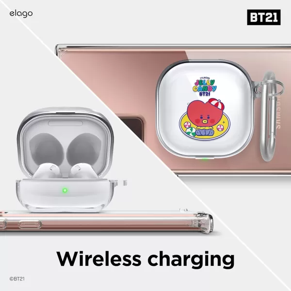 elago BT21 Case Compatible with Samsung Galaxy Buds 2 Pro Case 2022  Galaxy Buds 2 Case 2021  Galaxy Buds Pro Case 2021  Galaxy Buds Live Case 2020 Official Merchandise CHIMMYTATA