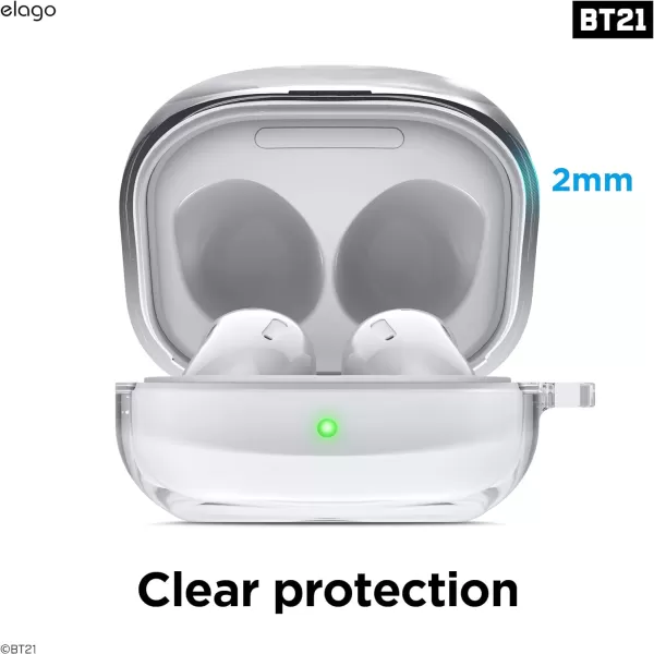 elago BT21 Case Compatible with Samsung Galaxy Buds 2 Pro Case 2022  Galaxy Buds 2 Case 2021  Galaxy Buds Pro Case 2021  Galaxy Buds Live Case 2020 Official Merchandise CHIMMY7 FLAVORS