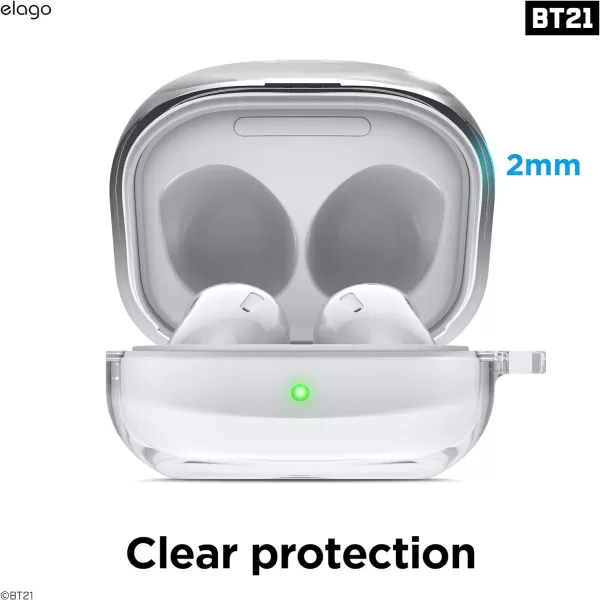 elago BT21 Case Compatible with Samsung Galaxy Buds 2 Pro Case 2022  Galaxy Buds 2 Case 2021  Galaxy Buds Pro Case 2021  Galaxy Buds Live Case 2020 Official Merchandise CHIMMYCOOKY