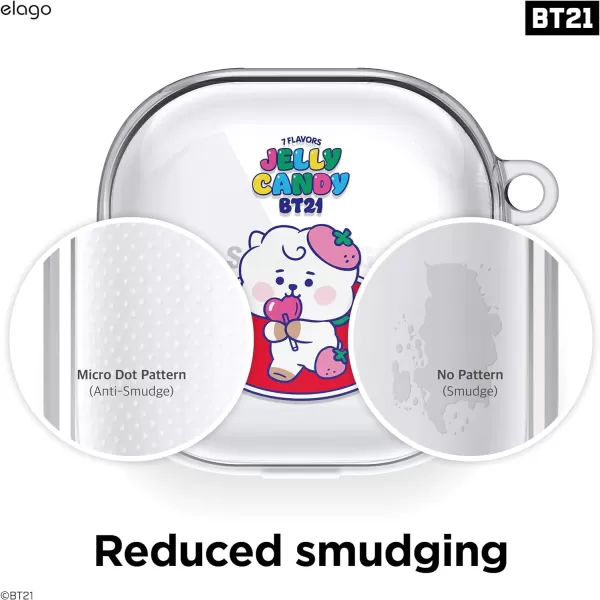 elago BT21 Case Compatible with Samsung Galaxy Buds 2 Pro Case 2022  Galaxy Buds 2 Case 2021  Galaxy Buds Pro Case 2021  Galaxy Buds Live Case 2020 Official Merchandise CHIMMYRJ