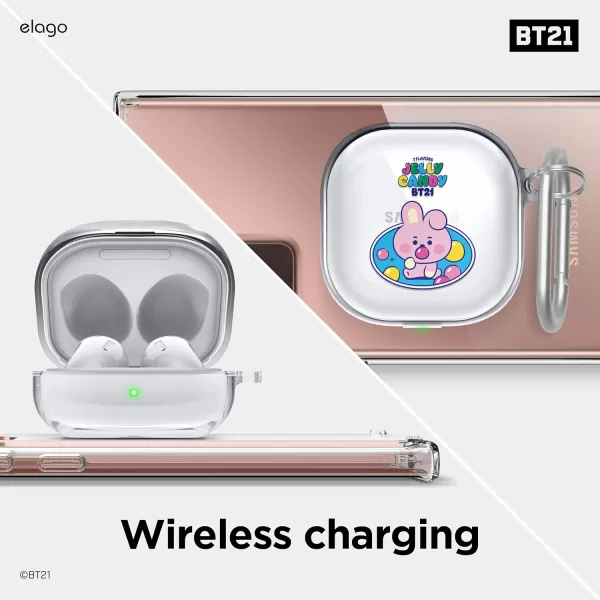 elago BT21 Case Compatible with Samsung Galaxy Buds 2 Pro Case 2022  Galaxy Buds 2 Case 2021  Galaxy Buds Pro Case 2021  Galaxy Buds Live Case 2020 Official Merchandise CHIMMYCOOKY