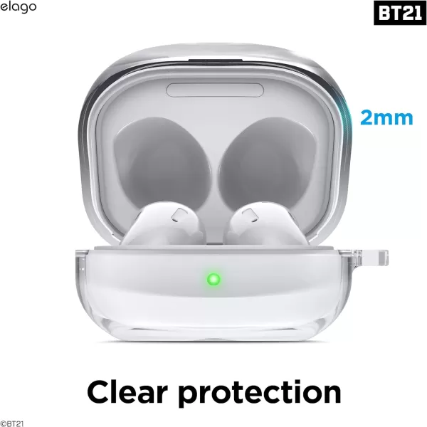 elago BT21 Case Compatible with Samsung Galaxy Buds 2 Pro Case 2022  Galaxy Buds 2 Case 2021  Galaxy Buds Pro Case 2021  Galaxy Buds Live Case 2020 Official Merchandise CHIMMYTATA