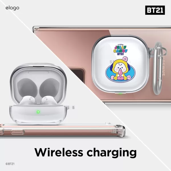 elago BT21 Case Compatible with Samsung Galaxy Buds 2 Pro Case 2022  Galaxy Buds 2 Case 2021  Galaxy Buds Pro Case 2021  Galaxy Buds Live Case 2020 Official Merchandise CHIMMYCHIMMY