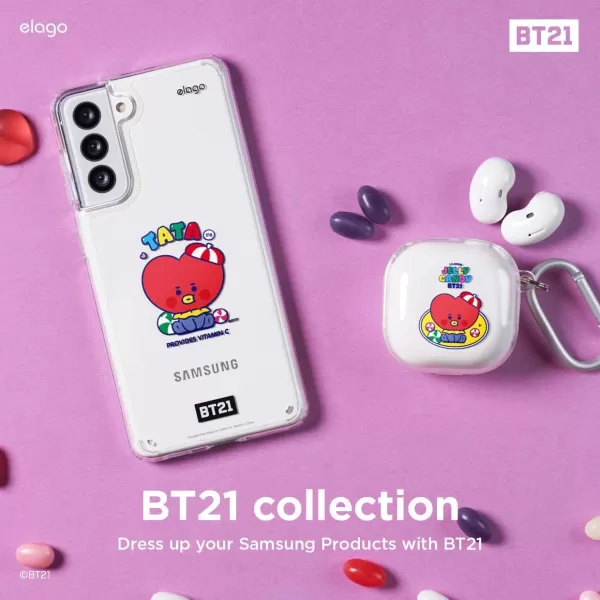 elago BT21 Case Compatible with Samsung Galaxy S21 Case  Raised Lip Screen amp Camera Protection Shockproof Bumper Cover Protective Case Official Merchandise RJTATA