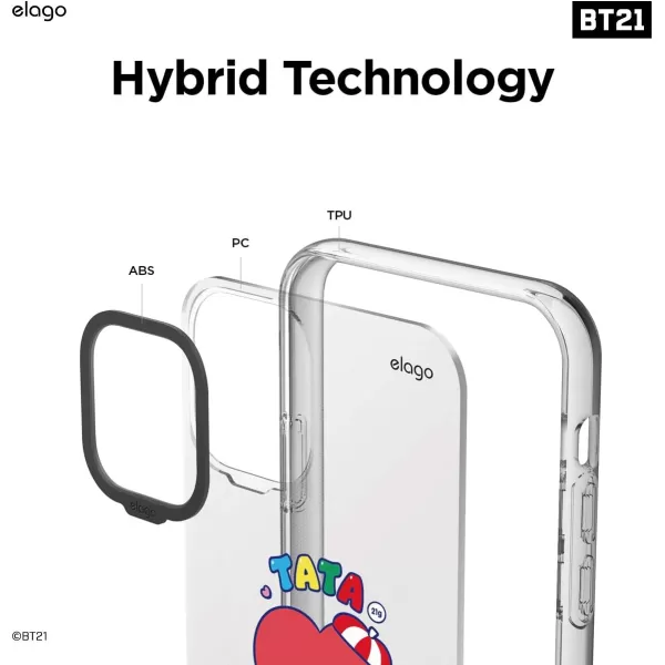 elago BT21 Hybrid Case Compatible with iPhone 11 61 Inch Durable Full Body Protection Raised Lip Screen amp Camera Protection Official Merchandise7 FlavorsTATA