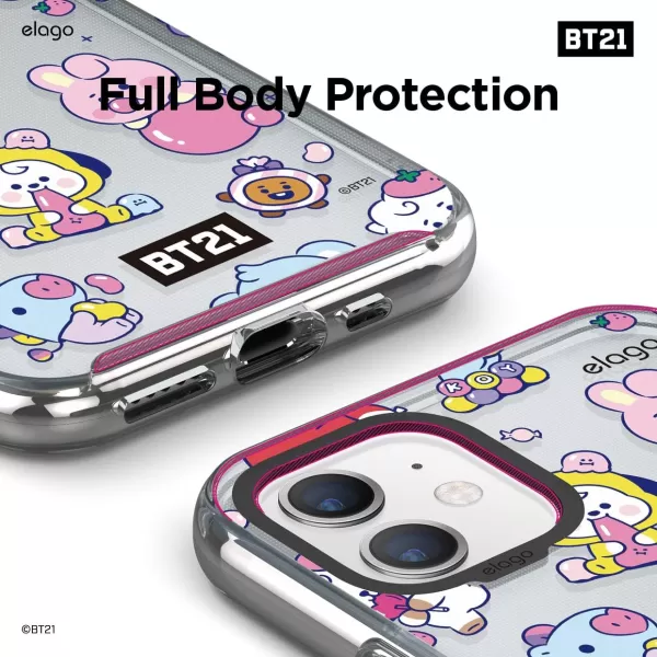 elago BT21 Hybrid Case Compatible with iPhone 11 61 Inch Durable Full Body Protection Raised Lip Screen amp Camera Protection Official Merchandise7 Flavors7 FLAVORS