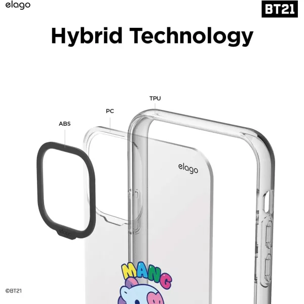 elago BT21 Hybrid Case Compatible with iPhone 11 61 Inch Durable Full Body Protection Raised Lip Screen amp Camera Protection Official Merchandise7 FlavorsMANG