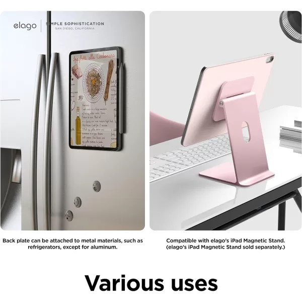 elago Case for iPad 10th Generation  iPad Case with Magnetic Attachment to Metal Materials Compatible with Apple iPad Pencil and elagos Pencil case Sand PinkSand Pink