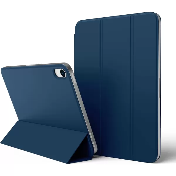 elago Case for iPad Mini 6th Generation  iPad Case with Magnetic Attachment to Metal Materials Compatible with Apple iPad Pencil and elagos Pencil case Dark GreyBlue