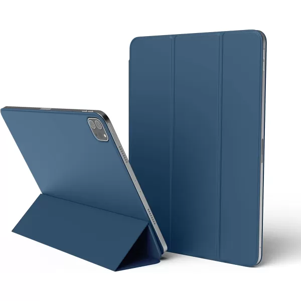 elago Case for iPad Pro 11 inch 4th 3rd 2nd Generation  iPad Case with Magnetic Attachment to Metal Materials Compatible with Apple iPad Pencil and elagos Pencil case Dark GreyBlue