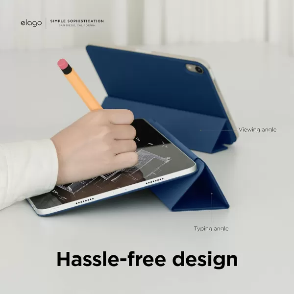 elago Case for iPad Pro 11 inch 4th 3rd 2nd Generation  iPad Case with Magnetic Attachment to Metal Materials Compatible with Apple iPad Pencil and elagos Pencil case Dark GreyBlue