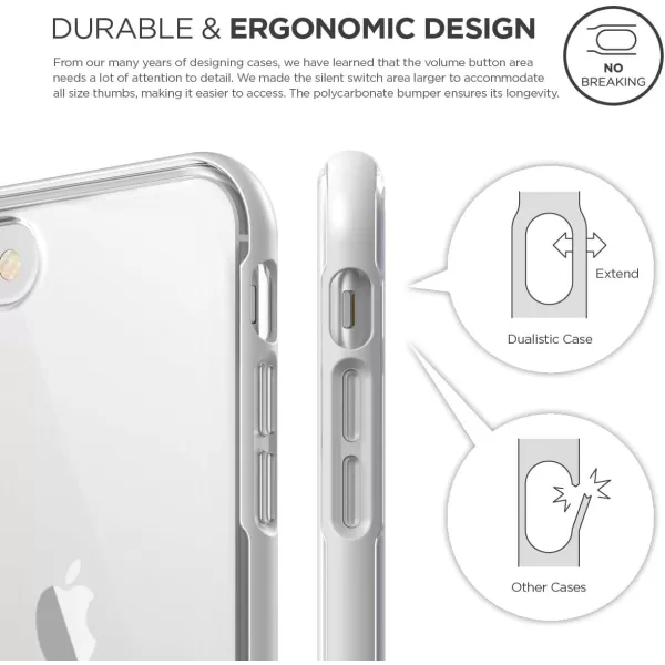 elago Dualistic Case Designed for iPhone 8  iPhone 7 White