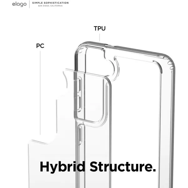 elago Hybrid Clear Case Compatible with Galaxy S21 Clear  Shockproof Bumper Cover Protective Case Durable TPU and Polycarbonate Construction Minimalistic Designelago Hybrid Clear Case Compatible with Galaxy S21 Clear  Shockproof Bumper Cover Protective Case Durable TPU and Polycarbonate Construction Minimalistic Design