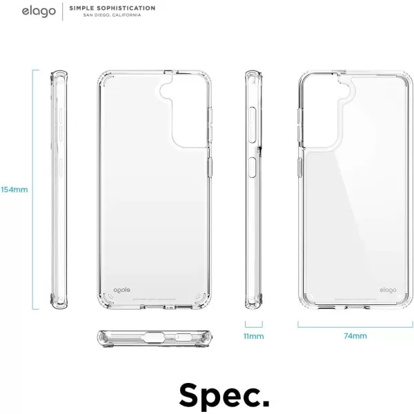 elago Hybrid Clear Case Compatible with Galaxy S21 Clear  Shockproof Bumper Cover Protective Case Durable TPU and Polycarbonate Construction Minimalistic Designelago Hybrid Clear Case Compatible with Galaxy S21 Clear  Shockproof Bumper Cover Protective Case Durable TPU and Polycarbonate Construction Minimalistic Design