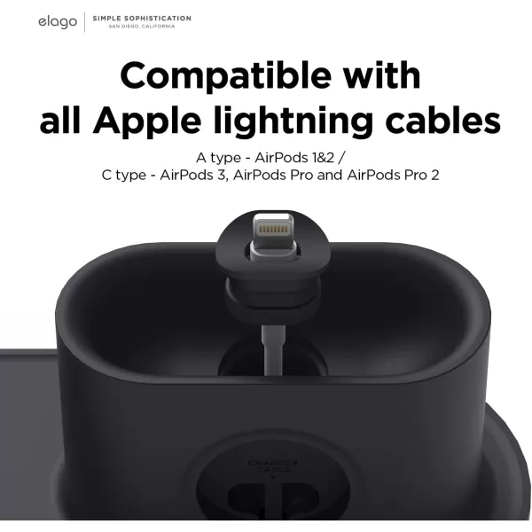 elago MS Charging Station 2  Compatible with iPhone 15 iPhone 14 MagSafe Charger iPhone 13 iPhone 12 AirPods Pro 2 AirPods Pro and All Apple Watch Series Gray Charging Cables Not IncludedStone