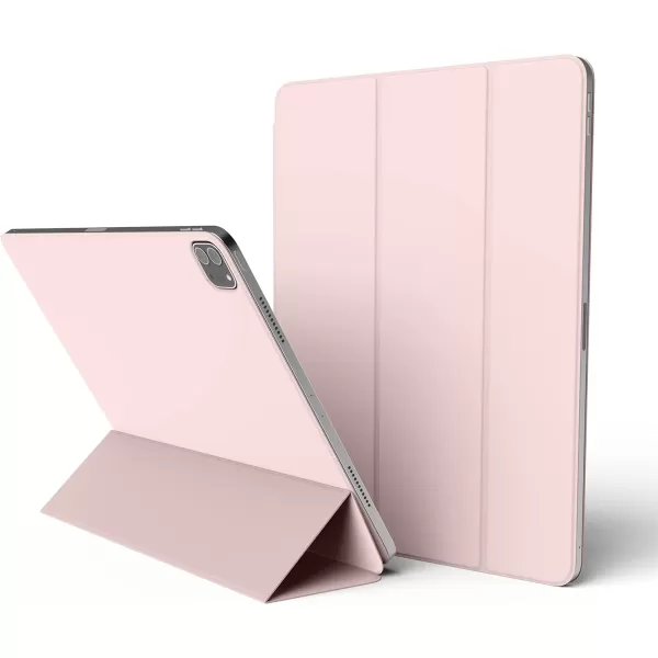 elago Smart Folio Case for iPad Pro 129 inch 6th 5th 4th Generation  Compatible with Apple Pencil and elagos Pencil case Protective Smart Cover Case Slim Design Auto WakeSleep Sand PinkSand Pink