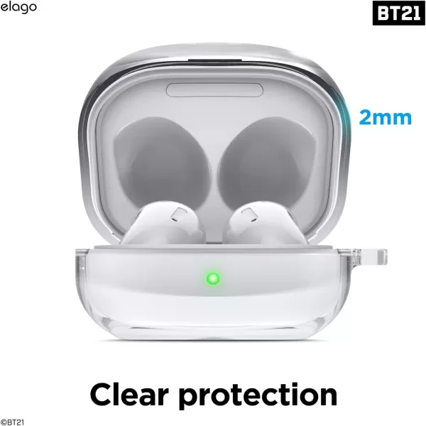 elago l BT21 Flower Case Compatible with Samsung Galaxy Buds 2 Pro Case 2022  Galaxy Buds 2 Case 2021  Galaxy Buds Pro Case 2021  Galaxy Buds Live Case 2020 Official Flower BouquetFlower Bouquet