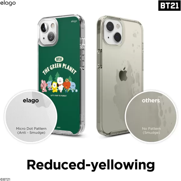 elago l BT21 Green Planet Hybrid Case Compatible with iPhone 13 Pro Max 67 inch Durable Full Body Protection Raised Lip Screen amp Camera Protection Official Merchandise CampingCamping