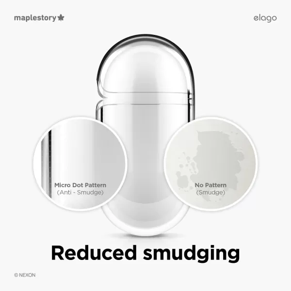 elago l MapleStory Collection Case Compatible with Apple AirPods Pro Durable TPU Material Reduced Yellowing Supports Wireless Charging Official Merchandise MapleStory Orange MushroomMapleStory stone spirit