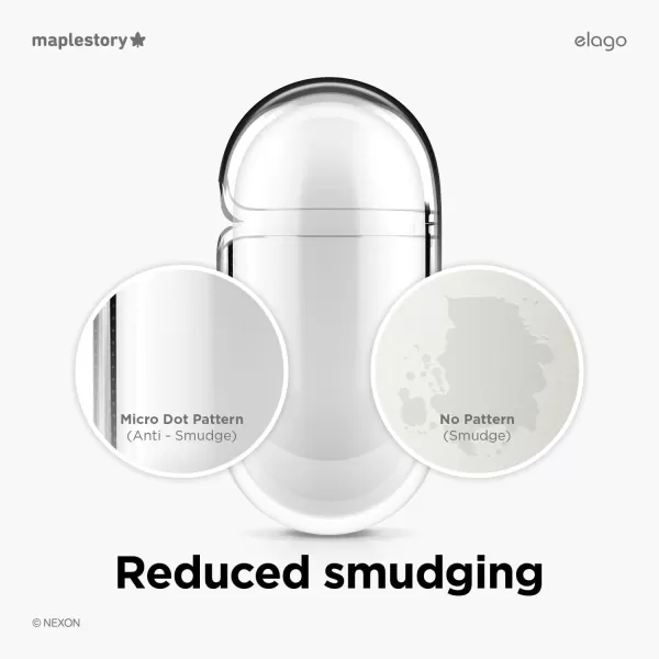 elago l MapleStory Collection Case Compatible with Apple AirPods Pro Durable TPU Material Reduced Yellowing Supports Wireless Charging Official Merchandise MapleStory Orange MushroomMapleStory pinkbean