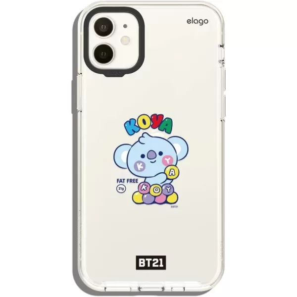 elago BT21 Hybrid Case Compatible with iPhone 11 61 Inch Durable Full Body Protection Raised Lip Screen amp Camera Protection Official Merchandise7 FlavorsKOYA