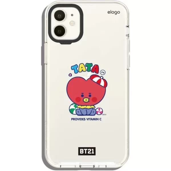 elago BT21 Hybrid Case Compatible with iPhone 11 61 Inch Durable Full Body Protection Raised Lip Screen amp Camera Protection Official Merchandise7 FlavorsTATA