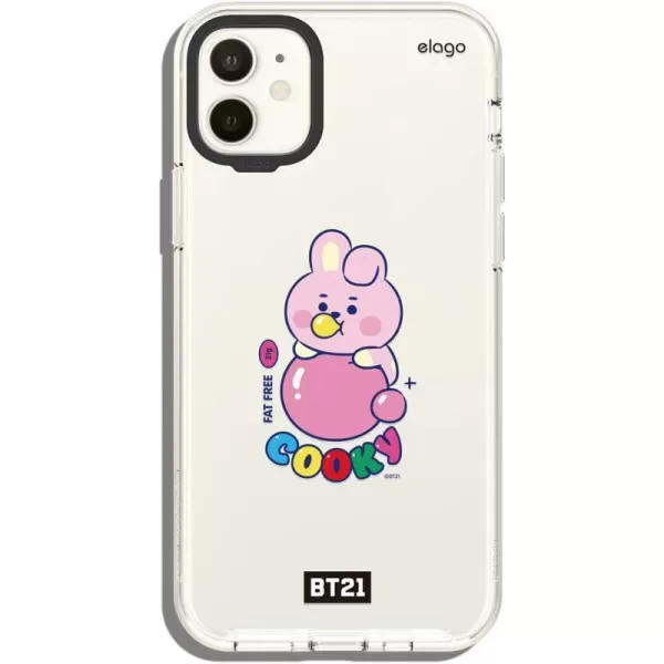 elago BT21 Hybrid Case Compatible with iPhone 11 61 Inch Durable Full Body Protection Raised Lip Screen amp Camera Protection Official Merchandise7 FlavorsCOOKY