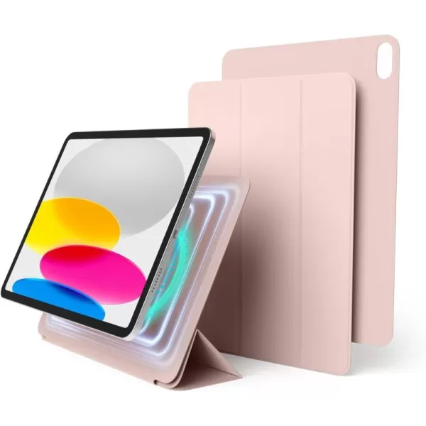 elago Case for iPad 10th Generation  iPad Case with Magnetic Attachment to Metal Materials Compatible with Apple iPad Pencil and elagos Pencil case Sand PinkSand Pink