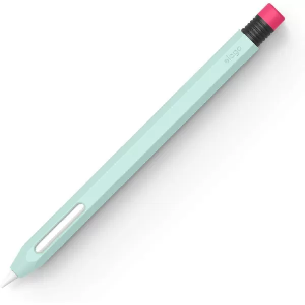 elago Classic Pencil Case Compatible with Apple Pencil 2nd Generation Cover Sleeve Compatible with Magnetic Charging and Double Tap Must Read Installation Instructions Lovely PinkMint