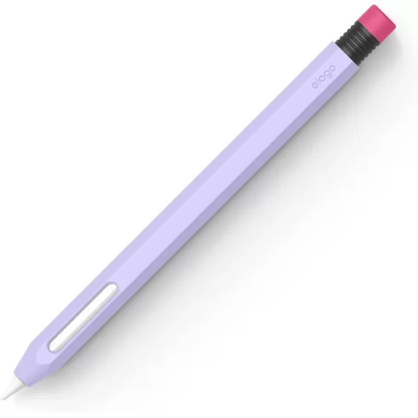 elago Classic Pencil Case Compatible with Apple Pencil 2nd Generation Cover Sleeve Compatible with Magnetic Charging and Double Tap Must Read Installation Instructions Lovely PinkLavender