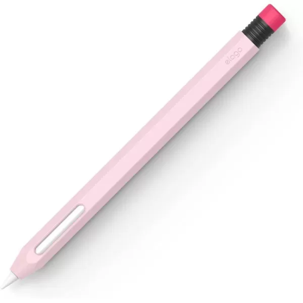 elago Classic Pencil Case Compatible with Apple Pencil 2nd Generation Cover Sleeve Compatible with Magnetic Charging and Double Tap Must Read Installation Instructions Lovely PinkLovely Pink