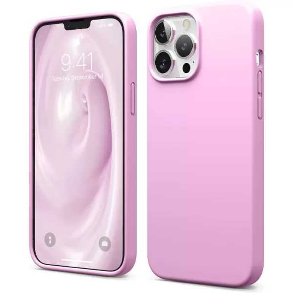 elago Compatible with iPhone 13 Pro Max Case Liquid Silicone Case Full Body Screen Camera Protective Cover Shockproof Slim Phone Case AntiScratch Soft Microfiber Lining 67 inch StoneHot Pink