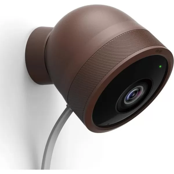 elago Google Nest Cam Outdoor Cover Dark Brown 3Pcs  Full Package All Weather Protection Adapter Cover Included Easy InstallationFull Package Dark Brown